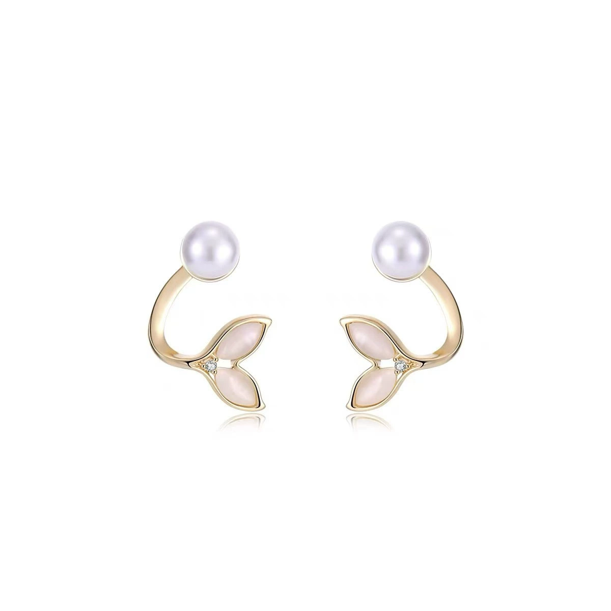 Серебряная игла, серьги из жемчуга, универсальный аксессуар, серебро 925 образец, котовий глаз, стиль высокого качества