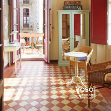 有所 法式中古法国庄园客厅复古花砖厨房卫生间地砖民国棋格瓷砖