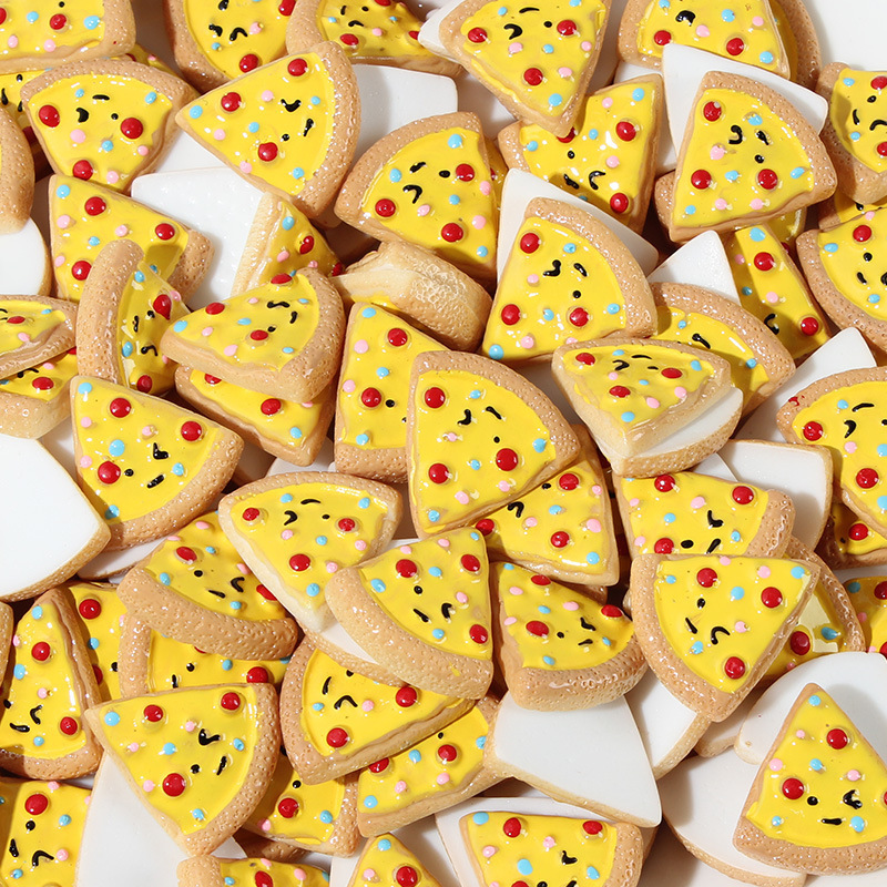 Imitation Food and Play Pizza diy Handmade Hair Accessories Headline Hole Shoes Cream Glue Phone Case Keychain Resin Accessories Imitation Food and Play Pizza diy Handmade Hair Accessories Headline Hole Shoes Cream Glue Phone Case Keychain Resin Accessories