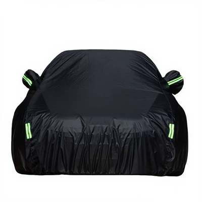 Fleece-Lined Oxford Cloth Car Cover, Car clothing - 2s370017001500-applicable-to-hatchbacks-black