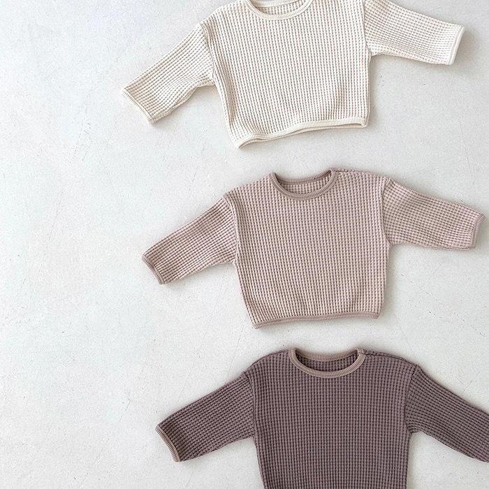 Suéter para niños bebé superior estilo coreano ropa para niños Otoño e Invierno Jersey camisa de fondo bebé suéter otoño camiseta image 5