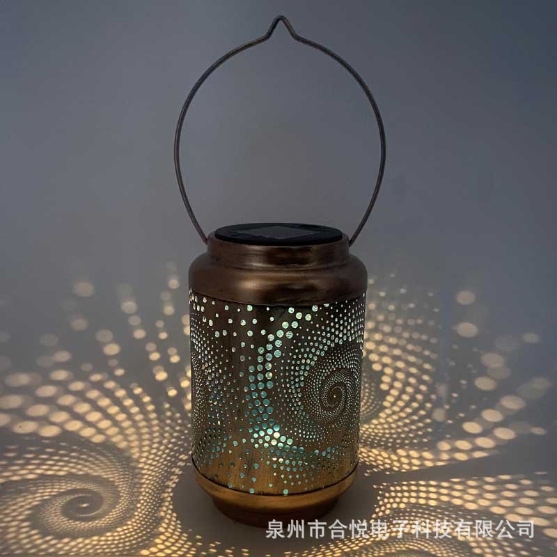 Lámpara de caracol 3D transfronteriza, luz nocturna creativa de hierro, lámpara de jardín para exteriores, lámpara de cielo estrellado, lámpara de mesa romántica, lámpara de césped, proyector