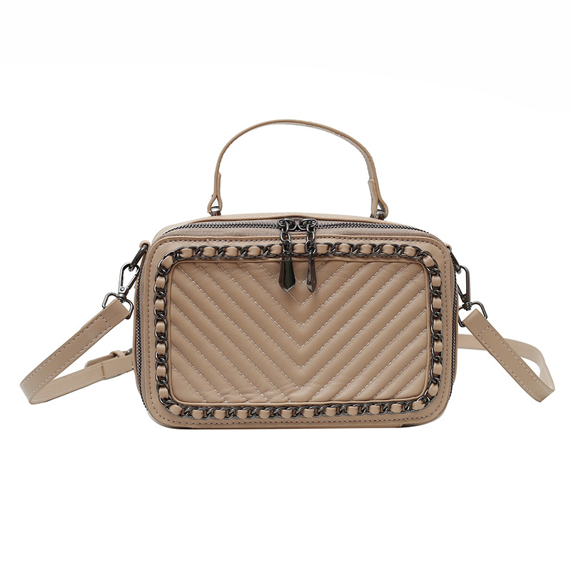 2024 bolso de mujer explosivo transfronterizo nuevo bolso de cadena de diamantes de moda bolso de hombro de gran capacidad bandolera pequeño bolso cuadrado