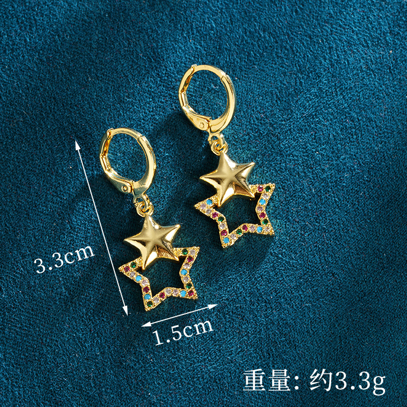 Vietnam Shajin Star Pendientes Collar Pendientes Conjunto de aretes Ladies Todo fósforo durante mucho tiempo sin decoloración Fuente de joyería transfronteriza europea y americana