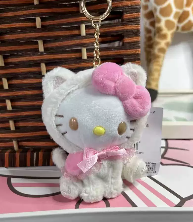 Плюшевый брелок (Sanrio) Hello Kitty, плюшевая кукла-талисман, размеры 10–16 см
