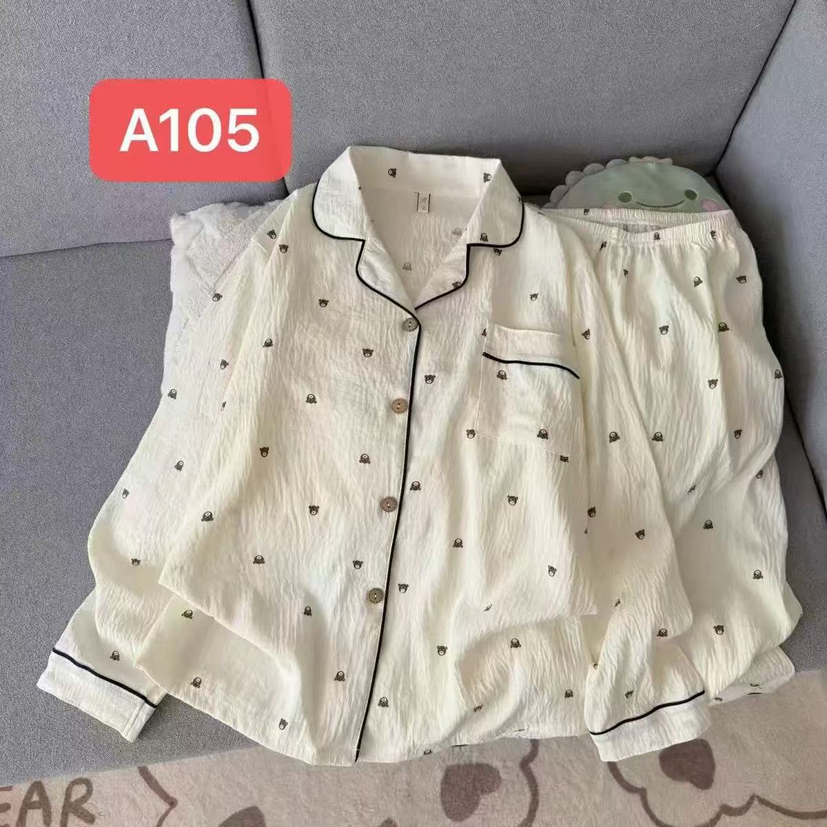 Cartoon al por mayor transfronterizo nubes de algodón pantalones de manga larga pijamas cardigans dulces de alto valor de ropa de hogar conjunto de ropa exterior