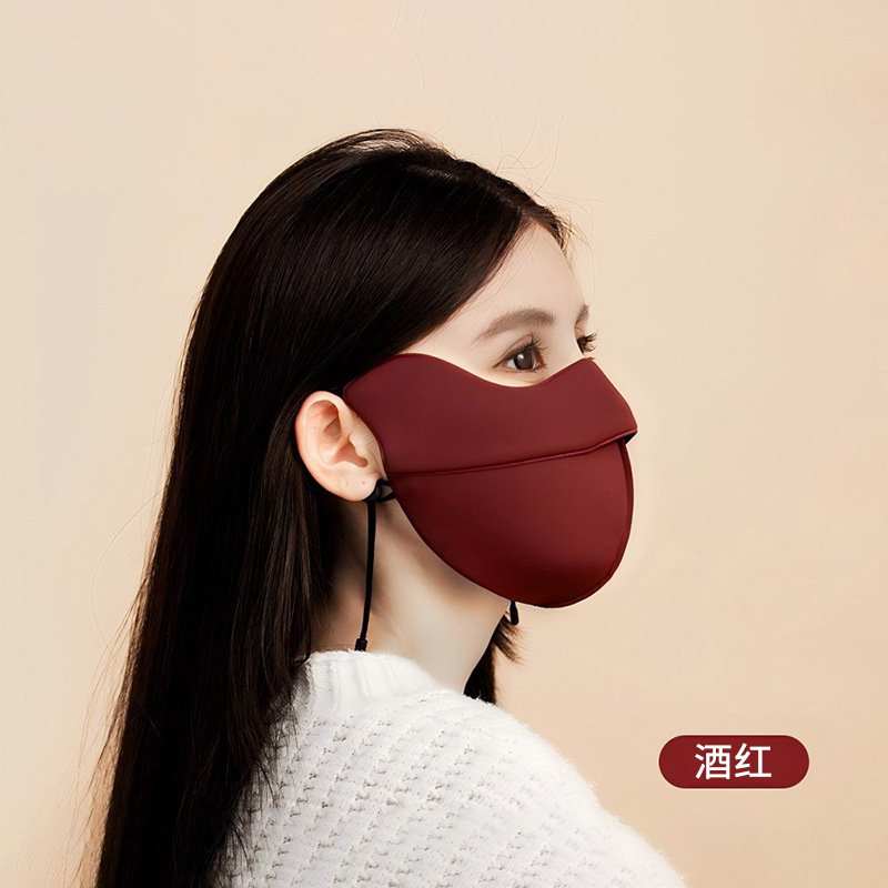 秋冬口罩立体海绵骑行防风透气防寒口罩云感亲肤高颜值保暖面罩女|undefined