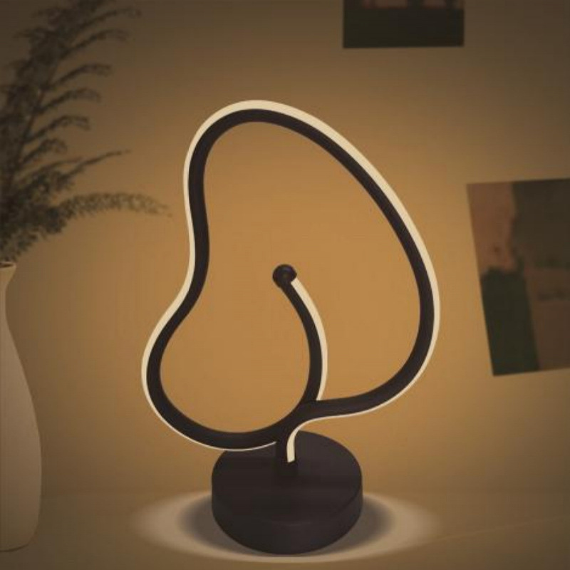 Red transfronteriza de celebridades de Internet luz de noche dormitorio de alta gama creatividad pequeña luz de mesa atmósfera de la cabecera luz de noche barra led lámpara de mesa