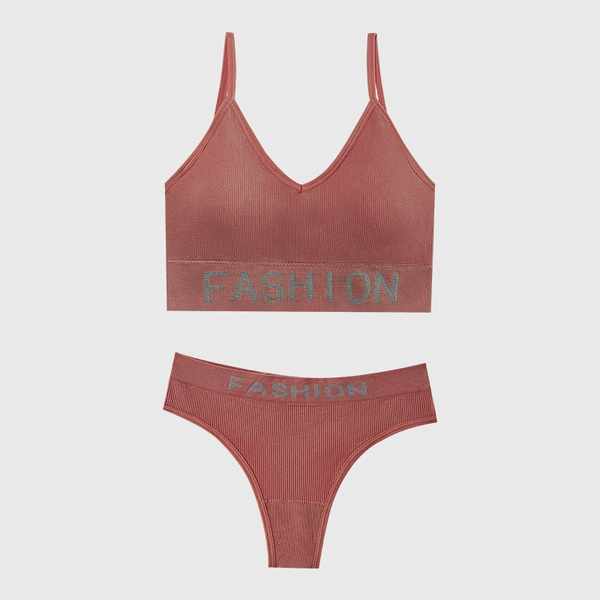 【3200 strapless + thong】Rust red
