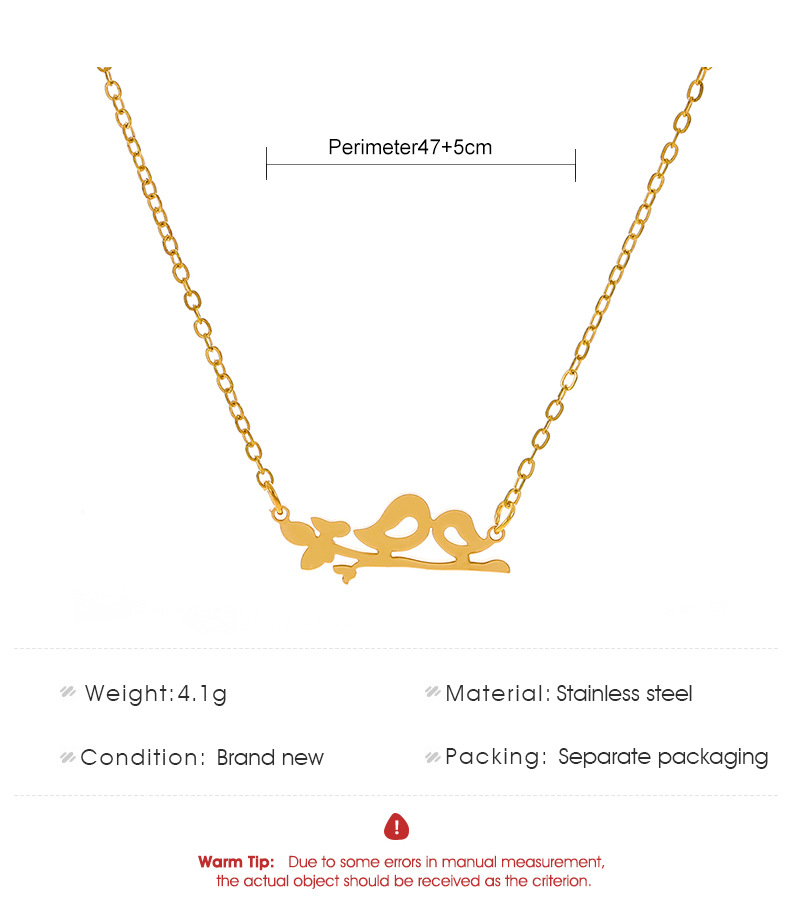 Fashion Bird Stainless Steel Necklace Stainless Steel Necklaces