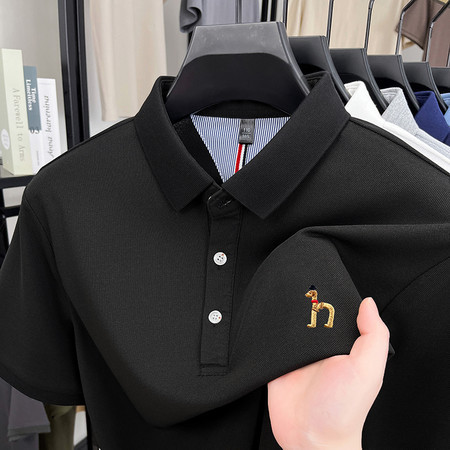 専門店の正規品ハギスpoloシャツ男性夏新作カジュアルスリムtシャツシンプルファッション男性上着|undefined