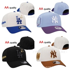 高品质新款道奇LA洋基NY棒球帽防晒鸭舌帽刺绣MLB可调节帽子批发