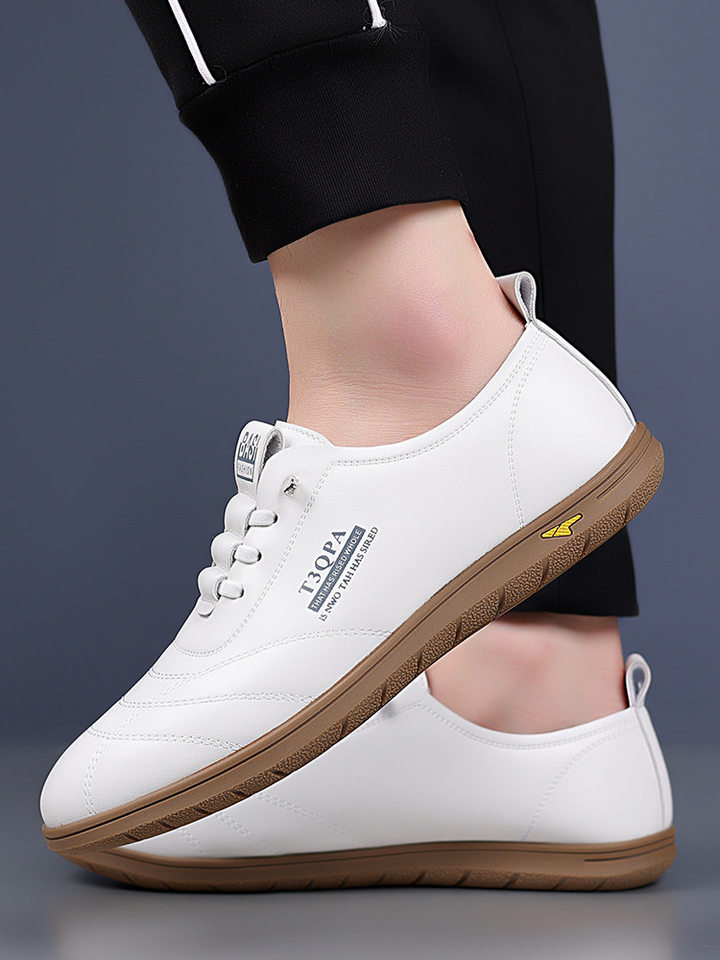 Giày lười nam da mềm đế mềm dạng slip-on phong cách retro, giày da nam thường ngày — Màu trắng 9173, Màu đen 9173, Màu đen cotton chi tiết 23