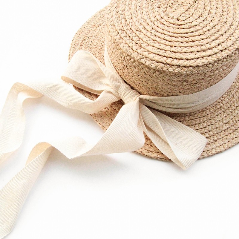 Straw Hat Hepburn Style For Girls Vacation Beach And Seaside_voghion.com