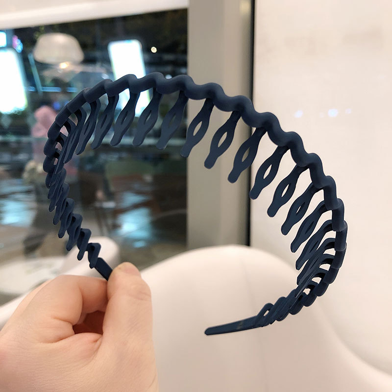 女性用つや消し洗顔カラーヘッドバンド、滑り止め歯付きヘアプレスヘッドバンド、洗顔とメイクアップ用の特別なヘアバンドルヘッドバンド|undefined
