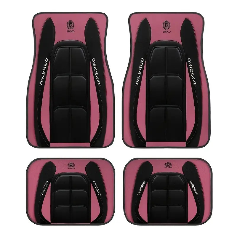 Cross-Border Best-Selling Universal Car Floor Mats, Stain-Resistant, Wear-Resistant and Easy to Care For, Four-Piece Set of Driver and Passenger Mats, Labeling and Delivery Floor Mats
