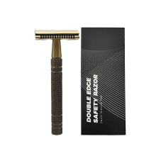 手动剃须刀刮胡刀手动剃刀刮胡刀手动双面刮毛刀黄铜老式手动剃刀