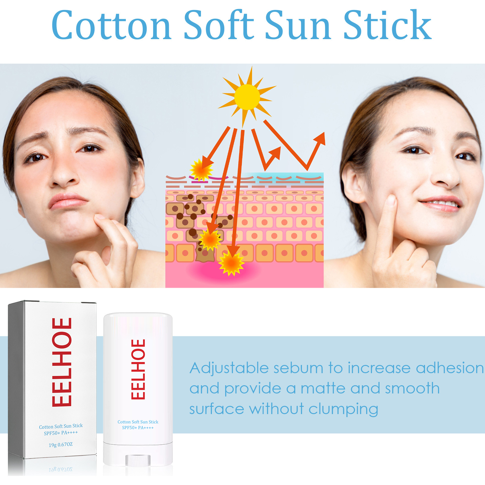 EELHOE Cotton Softening Erfrischend, Feuchtigkeitsspendend, Natürlicher Concealer, Anti-Ultraviolett, Befeuchtet und Bleicht Die Haut_voghion.com