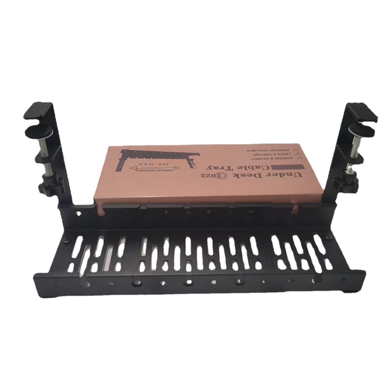 Organizador de cable de escritorio organizador de cable debajo de la Mesa retráctil sin perforaciones organizador de cable