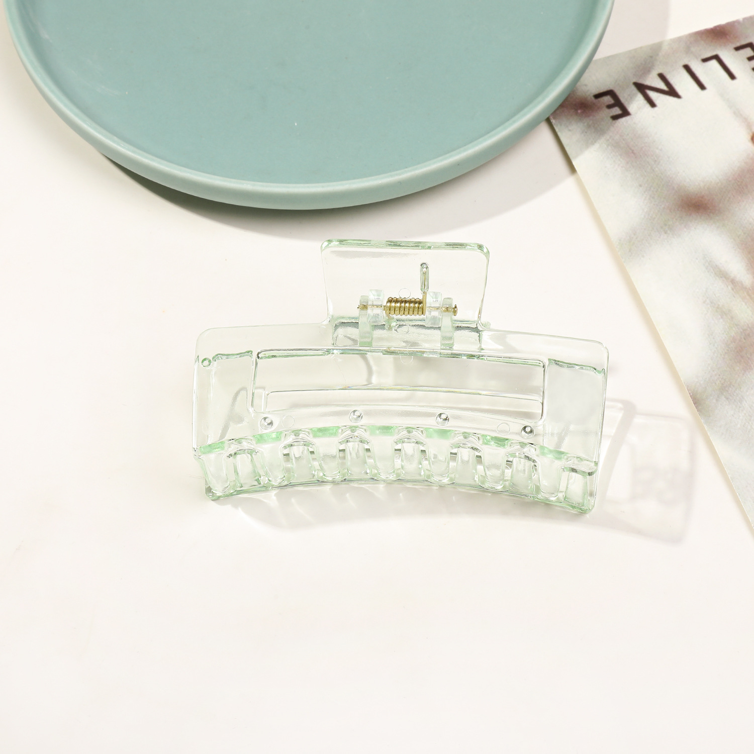 8.5cm 사각투명그린 98