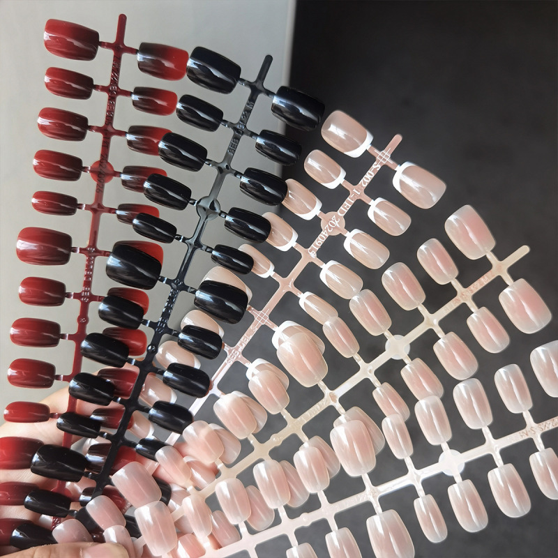 Pmma Short Style Wearable Nails, Pre-Made Nails, Finished Products, Wholesale Nail Patches, Handmade Pure Strips, Classy Manicure, Removable