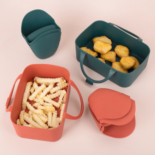2025 Cross-Border New Product Rectangular Air Fryer Silicone Baking Pan New Air Fryer Anti-Scalding Silicone Pad