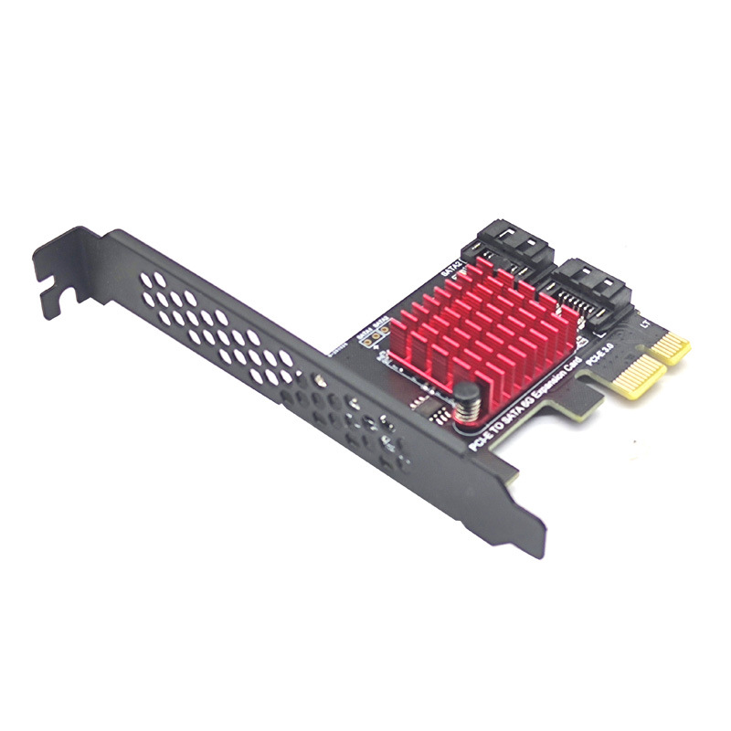 PCI-E 1X GEN3 a sata3.0 Tarjeta de expansión de velocidad completa 2 puertos 6G expansión de transferencia IPFS Disco Duro JMS582