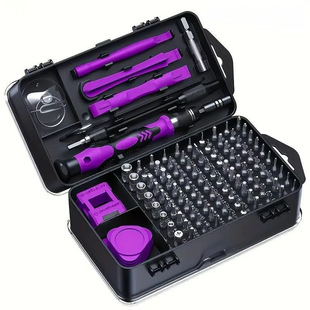 115-in-1 Screwdriver Purple Household Tool Set Mobile Phone Disassembly Multi-Functional Cross-Border Hot-Selling Product