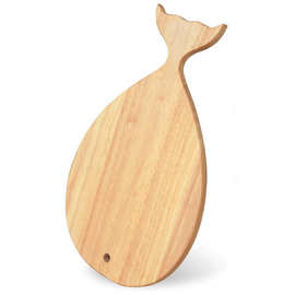 跨境橡胶木砧板 带手柄厨房切菜板 实木水果托盘披萨板 BSCI