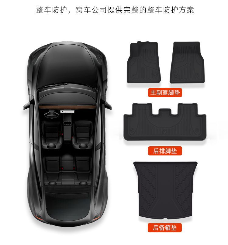 Suitable for 23-24 Weipai Alpine Great Wall Weipai Premium Edition Flagship Version Surround Tpe Floor Mat Supplies
