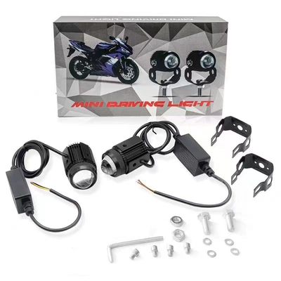 Motorcycle headlights, headlights Dual-Color Light 12-80V Electric Vehicle - main-unit-set-12-80v