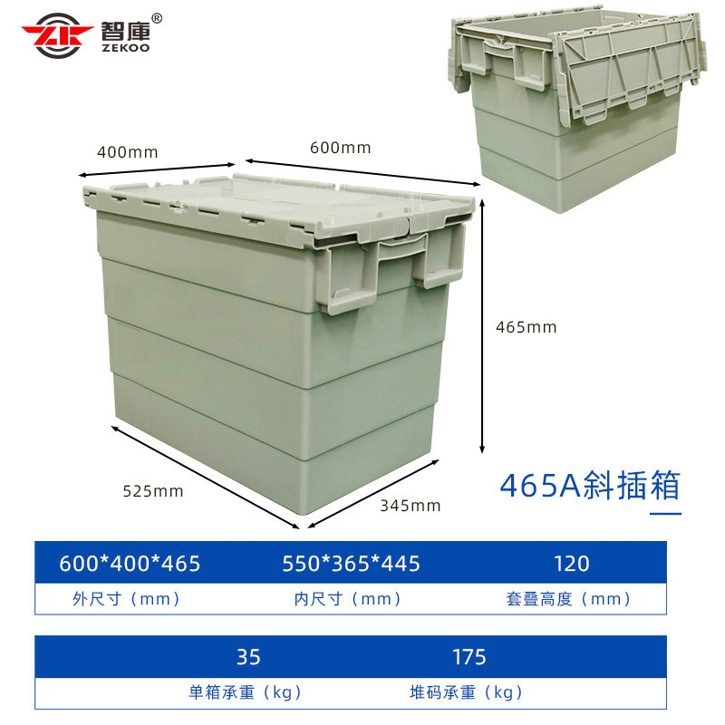 斜めプラグイン物流ボックスプラスチックターンオーバーボックス電子商取引サプライチェーン商品配送ボックススーパーマーケットチェーン薬局転送ボックス|undefined