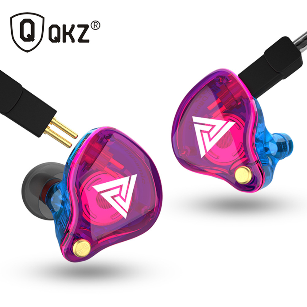 Qkz/Tingsheng Vk4 Mobile Phone Headset Sports Headset In-Ear Wire-Controlled Plug-In Headset Manufacturer Cross-Border Supply