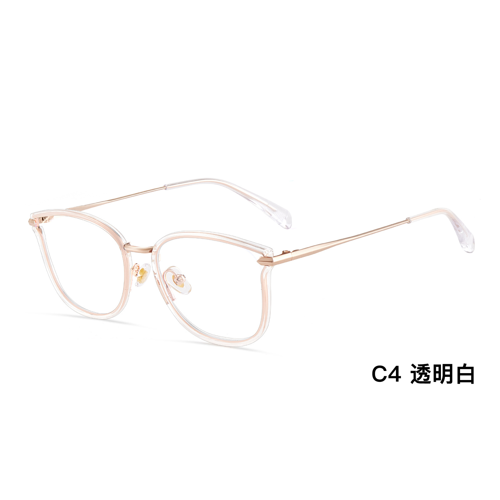 Marco de espejo de miopía anti-luz azul de ojo de gato de viento ins Diseño de ojo de gato hueco europeo y americano Danyang gafas disponibles al por mayor