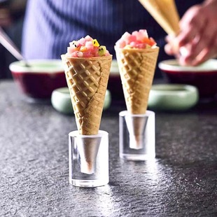 Sweet Cone Egg Cone Rack Egg Holder Dessert Table Ice Cream Crisp Cone Cold Dish Table Props Decorative Creative Display Stand