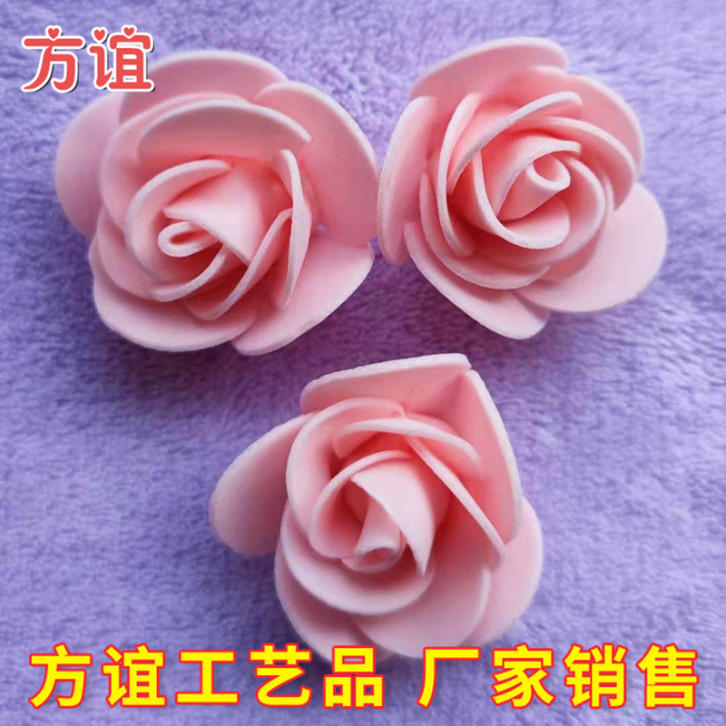 Día de San Valentín ramo de embalaje material DIY PE simulación rosa al por mayor 3,5 CMPE espuma flor rosa