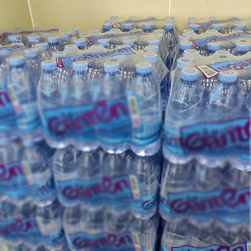 Impresión de fábrica película retráctil PE película Termocontraíble impresión en color embalaje plástico película de sellado jugo bebida cerveza película de embalaje