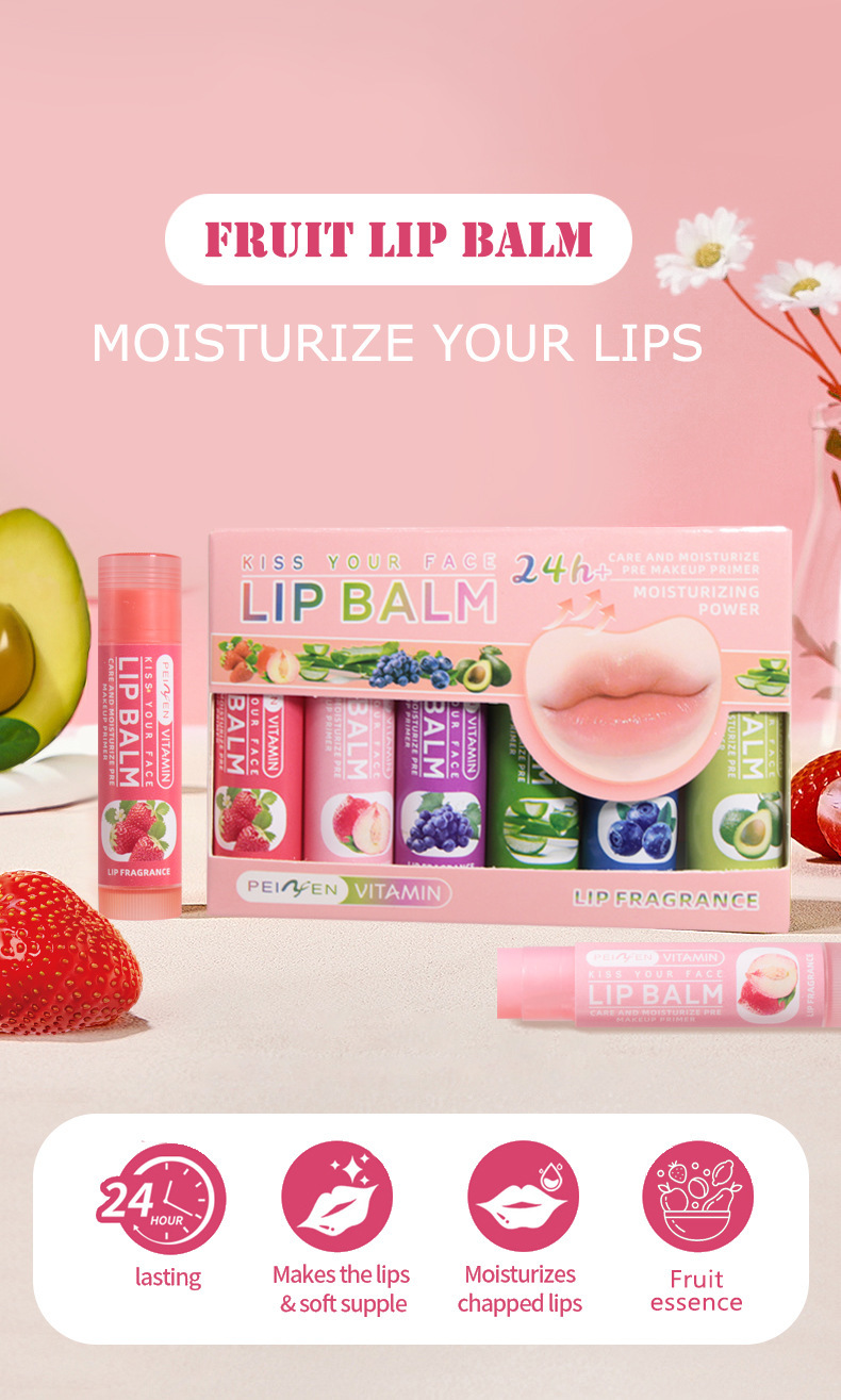 Fruit Scented Moisturising Lip Balm Set For Soft Hydrated Lips_voghion.com