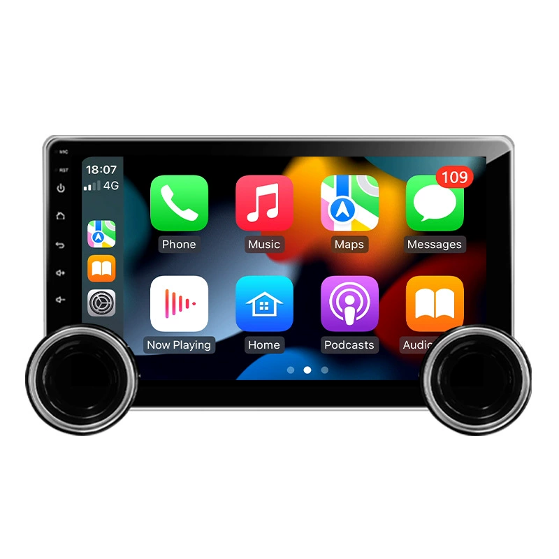 New dual-knob car navigation GPS Bluetooth wireless carplay smart Android universal navigation all-in-one machine