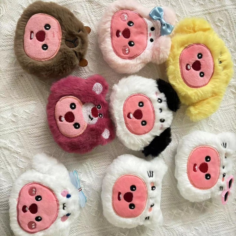 人気のぬいぐるみルーピービーバー漫画ぬいぐるみペンダントバッグ衣類ペンダントブローチキーホルダー diy ギフト|undefined