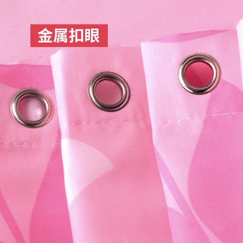 Simple and Elegant Waterproof Mildew-Resistant Polyester Fabric High-Quality Thick Bathroom No-Dring Wall Hanging Partition Curtain Bathroom Curtain