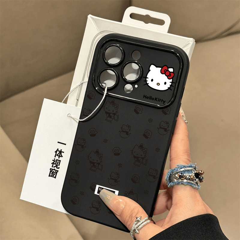 Snowman Hello Kitty Is Suitable for Apple 17Promax Phone Case Iphone16 Popular Model 15 High Aesthetic Value 14 Soft Case 13