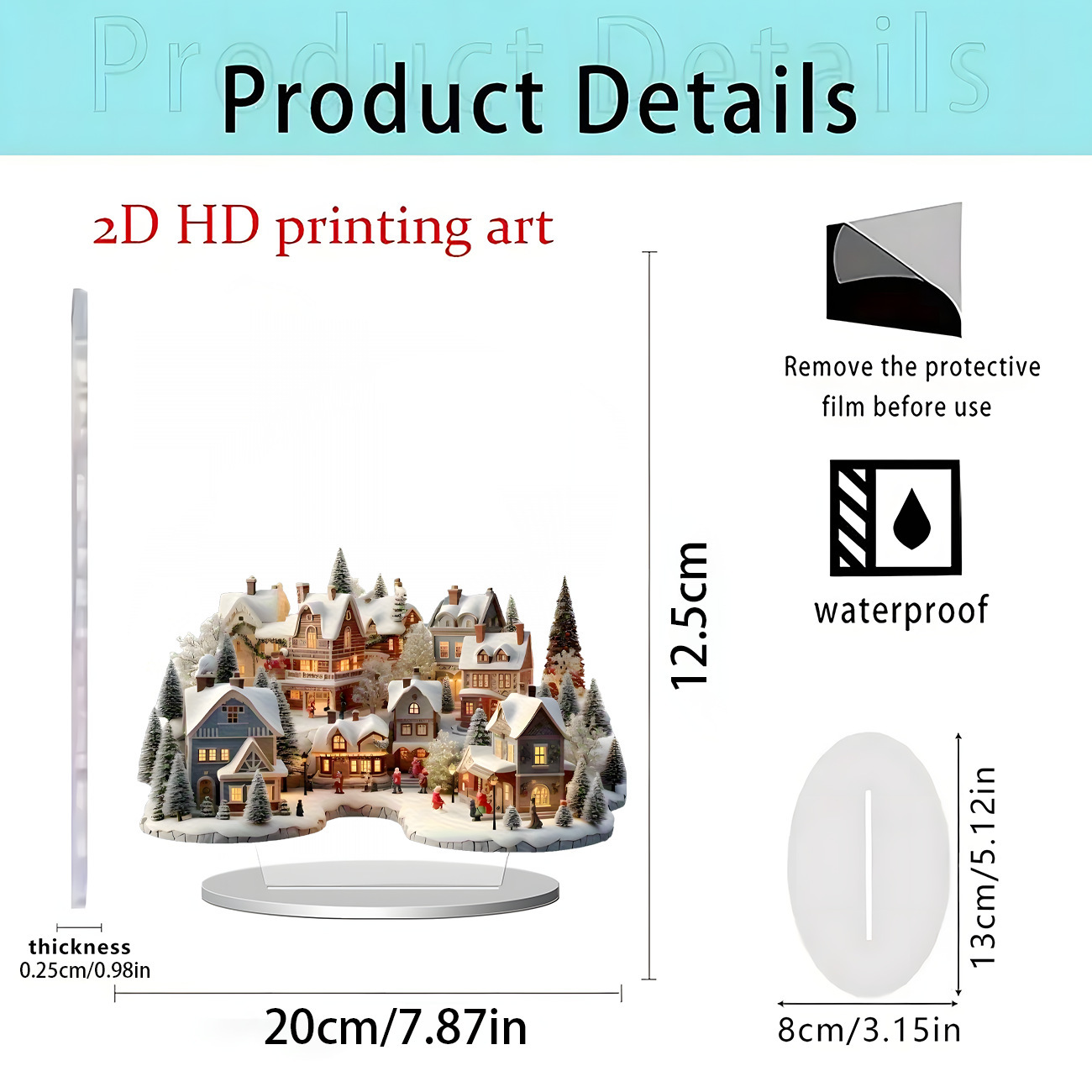 2026 nuevos productos transfronterizos Navidad Hot Sale Festival creativo temporada atmósfera decoración artesanía acrílica 2D