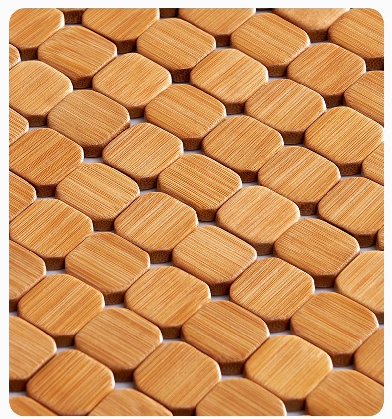 Car Seat Cushion Bamboo Mat Summer Cooling Pad Single Piece for Truck and Car Breathable Bamboo Mat Universal