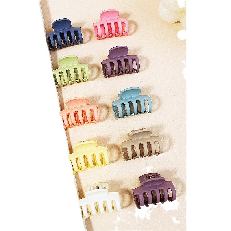 Transfronterizo de color sólido mini clip caramelo enlatado horquilla accesorios para el cabello de los niños simple todo partido macaron chica de agarre del cabello