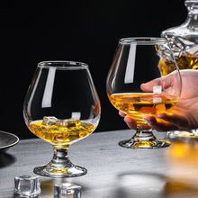 Libbey利比白兰地杯矮脚玻璃杯加厚大号欧式洋酒啤酒杯郁金香酒杯