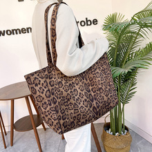 豹纹包包女2025新款超火爆款托特包大容量慵懒风通勤包单肩腋下包