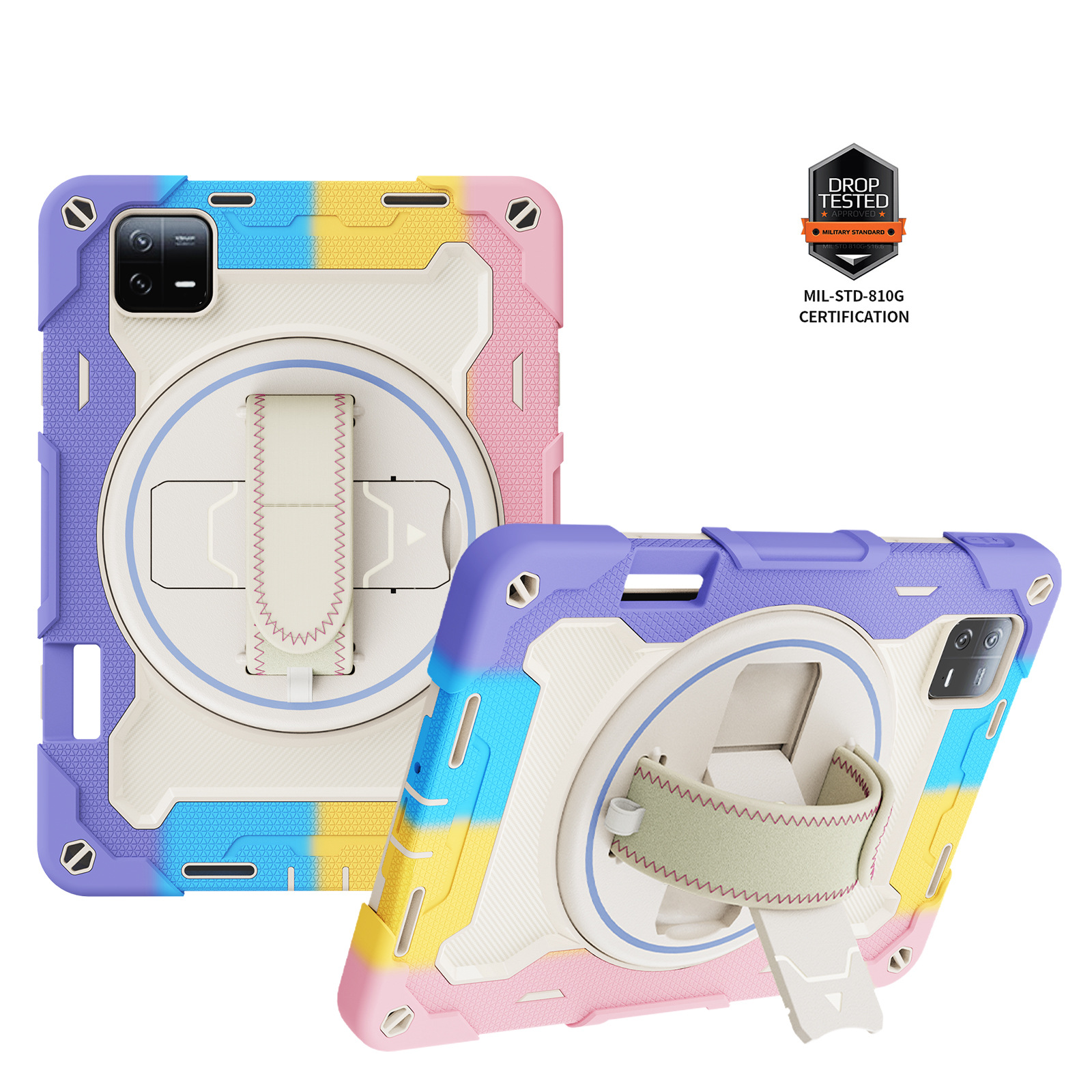 Suitable for Xiaomi pad7 tablet PC case pro7 rotating bracket silicone 2024 all-inclusive three-proof protective case
