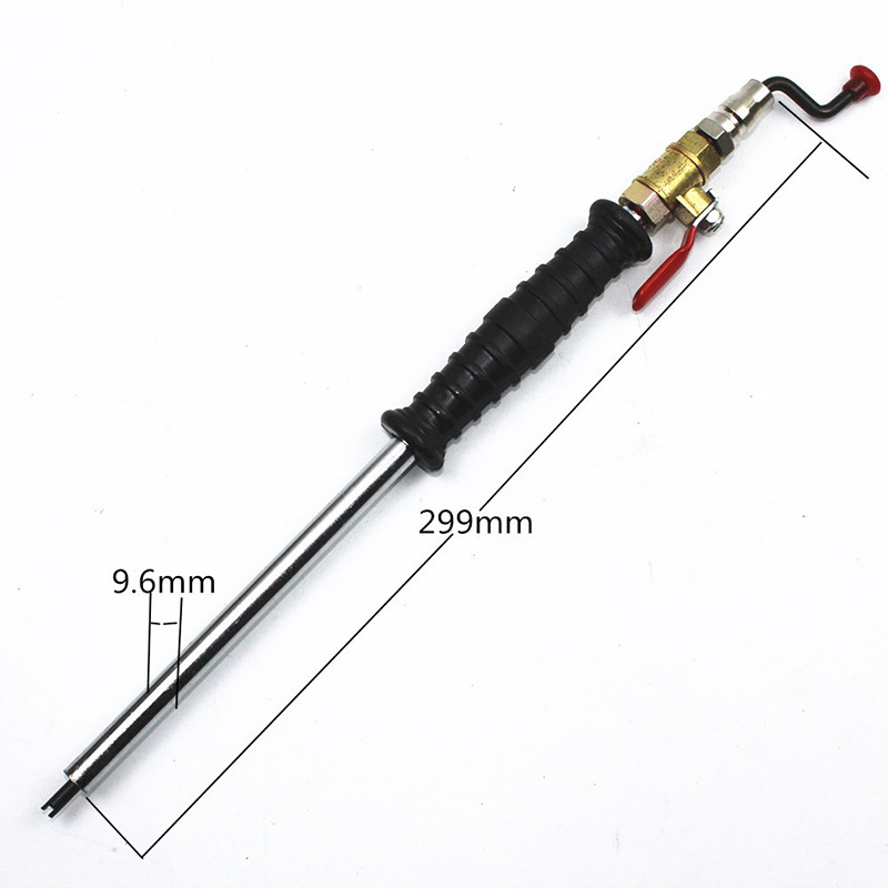 Barra de inflado rápido de neumáticos de automóviles varilla de inflado de camión con medidor de aceite alargado y engrosado interruptor de boquilla de inflado cabeza de punch