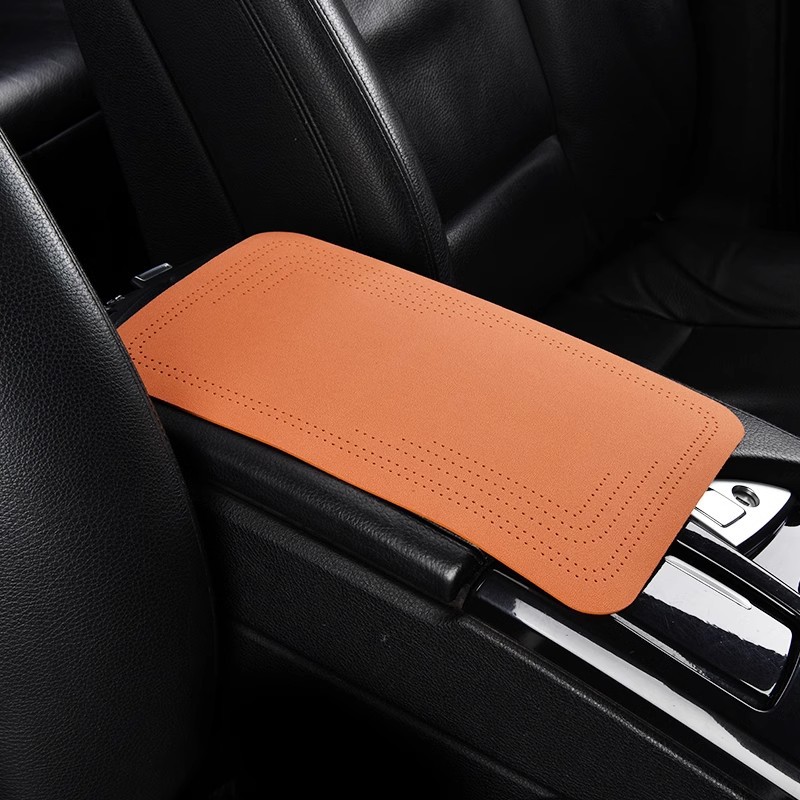 Armrest Box | Universal Armrest box pad - orange-30cmx19cm